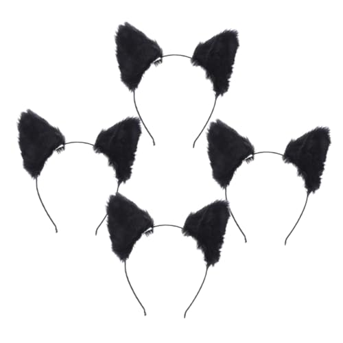 Garneck 4stücke Fuchs Ohr Stirnband Weicher Plüsch Haar Accessoire Für Cosplay Party Halloween Fuchs Ohr Stirnband Weicher Plüsch Haar Accessoire Für Cosplay Party Halloween von Garneck