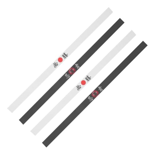 Garneck 4stücke Teiliges Japanisches Karate Stirnband Verstellbares Schweißband Für Männer Und Frauen Multifunktionales Kopfband Für Yoga Laufen Tennis Und Kochberufe Mit Stilvollem von Garneck