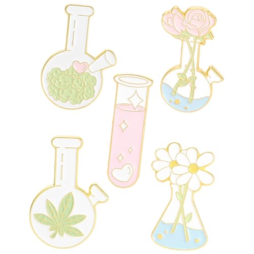 Garneck 5 Stck Cartoon Becher Broschen Anstecknadeln für Kleidung Mini Flaschen Design Anstecker für Jacken Taschen Pullover Vielseitige Broschen für Partys und Businessveranstaltungen von Garneck