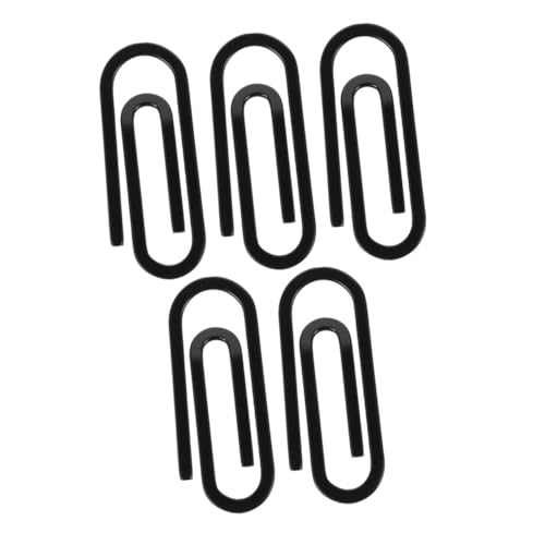 Garneck 5 Stück Kleine Edelstahl Geldclips Schlanke Metallkartenhalter Minimalistisches Design Vielseitig als Kreditkarten Bargeldclip Platzsparend für Herren Brieftasche Schwarz von Garneck