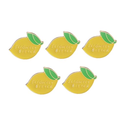 Garneck 5 Stück Lemon Shaped Broschen Teilig Lustige Anstecknadeln für Kreative Kostüme Stilvolle Dekoration und Schmuck für Ihre Outfits Garneck 5 Stück Lemon Shaped Broschen Teilig Lustige Anstecknadeln für Kreative Kostüme Stilvolle Dekoration und Schmuck für Ihre Outfits von Garneck