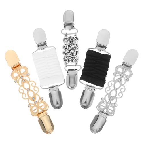 Garneck 5 Stück Retro Cardigan Clips Teiliges Legierung für Damen Schulterklammern für Pullover Schals und Strickjacken Einfach zu Verwenden und Langlebig von Garneck