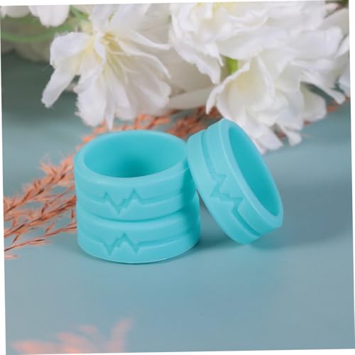 Garneck 5 Stück Silikon Fingerring in Modischer Langlebiger Partyring für Damen und Herren Bequemes Flexibles Material für Single partys und Alltagsschmuck von Garneck