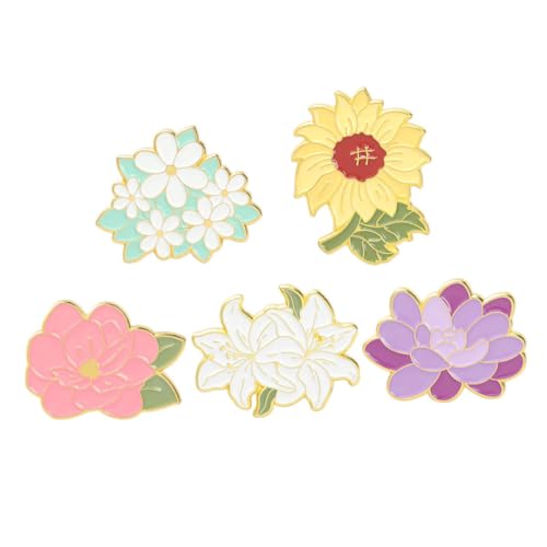 Garneck 5 Stück Sonnenblumen und Lilien Broschen aus Langlebiger Anstecknadeln für Damen Dekorative Schmuckstücke für Kleidung Taschen Hüte Vielseitig Einsetzbar Garneck 5 Stück Sonnenblumen und Lilien Broschen aus Langlebiger Anstecknadeln für Damen Dekorative Schmuckstücke für Kleidung Taschen Hüte Vielseitig Einsetzbar von Garneck