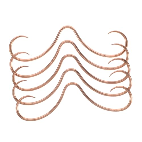 Garneck 5 Stück Teiliges Dünner Septum Mustache Nasenringe aus Edelstahl Lustiger Piercing Schmuck für Damen Robust und Verformungsbeständig Vielseitig Kombinierbar für Unterschiedliche von Garneck