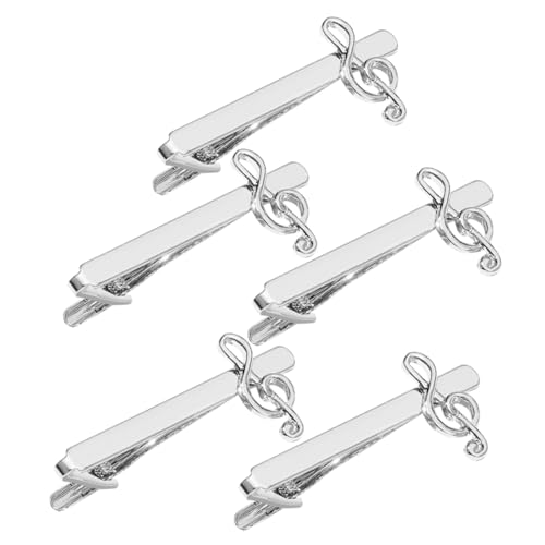 Garneck 5stücke Flache Business-krawattenklammer Für Herren Neuartige Krawattenklammer Aus Zinklegierung Accessoire Zum Anklipsen Für Formelle Und Freizeit Anlässe von Garneck