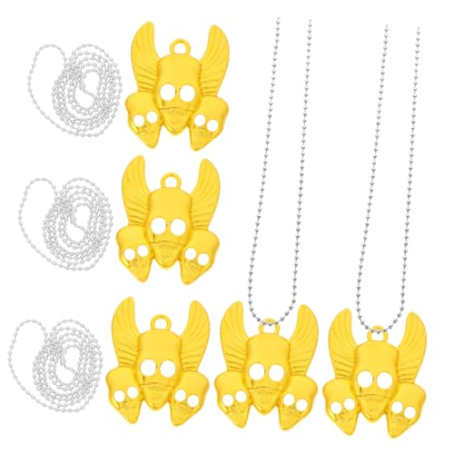 Garneck 5 Stück Teiliges Piratenschädel für Halloween und Gothic Partys Robuste Dekorative Accessoires mit Feiner Verarbeitung und Vielseitiger Nutzung von Garneck