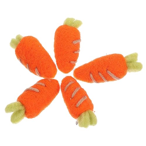 Garneck 5 Stück Teiliges Wollfilz Karotten DIY Haarnadel Brosche Bastelmaterial Cartoon Karottenform für Schmuck Kleidung Dekoration Zubehör Kreative Handarbeit Garneck 5 Stück Teiliges Wollfilz Karotten DIY Haarnadel Brosche Bastelmaterial Cartoon Karottenform für Schmuck Kleidung Dekoration Zubehör Kreative Handarbeit von Garneck