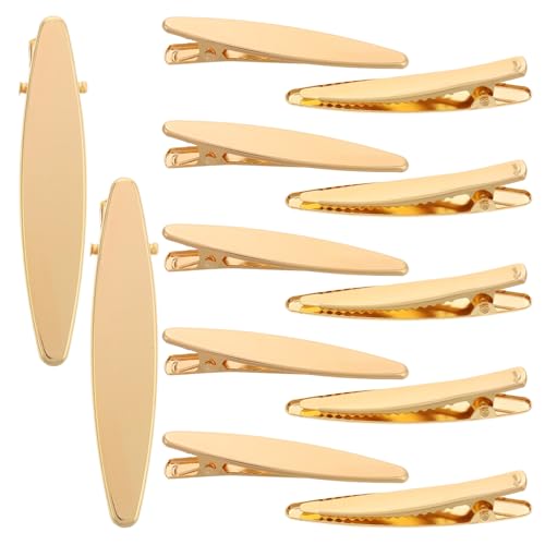 Garneck 50 Stück Goldene Alligator Haarspangen für Frauen Metall DIY Haarklammern zum Basteln von Haarschmuck Vielseitig Einsetzbar für Alltag Partys und Hochzeiten von Garneck