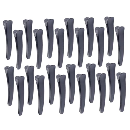 Garneck 50 Stück Teiliges Große Kunststoff Haarspangen Rutschfeste Haarklammern für Frauen und Mädchen Praktische Frisierclips Schwarz für Einen Perfekten Halt von Garneck