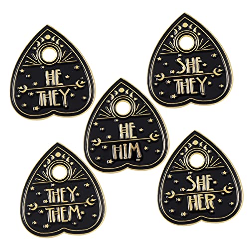 Garneck 5Stücke Teiliges Herzbroschen für Kleidung Kreative Anstecknadeln für Schal Hut Tasche Stilvolle Dekoration für Damen und Herren von Garneck