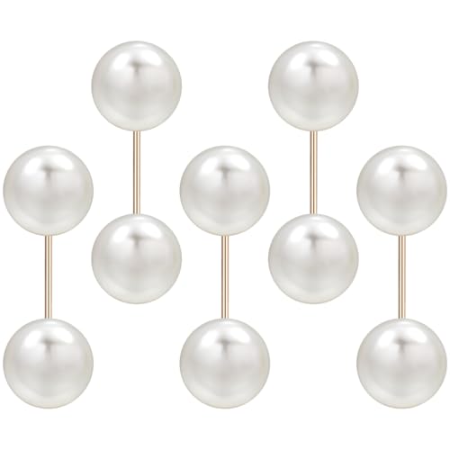 Garneck 5stücke Perlen-sicherheitsbrosche Für Damen Broschennadel Als Rockknopf Perlennadel Für Kragen Robust Und Rostfrei Für Kleider Strickjacken Und Schals von Garneck