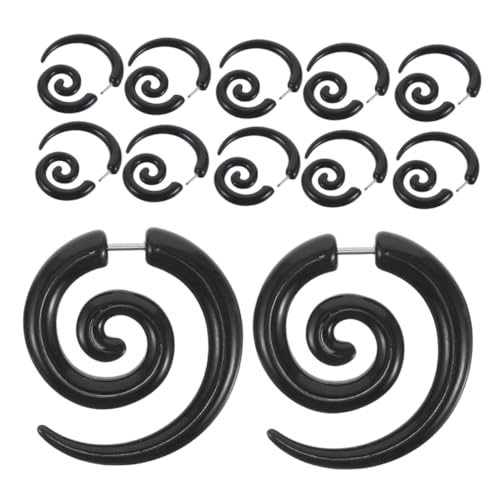 Garneck 6 Paare Edelstahl Spirale Ohrstecker mit Schnecken design Asymmetrisch Poliert Hautfreundlich Langlebig Fake Plug Ohrdehner Schmuck für Damen und Herren Vielseitig Kombinierbar Garneck 6 Paare Edelstahl Spirale Ohrstecker mit Schnecken design Asymmetrisch Poliert Hautfreundlich Langlebig Fake Plug Ohrdehner Schmuck für Damen und Herren Vielseitig Kombinierbar von Garneck