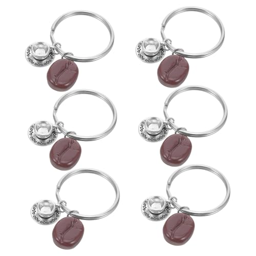 Garneck 6 Stück Niedliche Kaffeebohnen Anhänger Legierung für Taschen Rucksäcke und Autoschlüssel für Kaffeeliebhaber Zubehör Garneck 6 Stück Niedliche Kaffeebohnen Anhänger Legierung für Taschen Rucksäcke und Autoschlüssel für Kaffeeliebhaber Zubehör von Garneck