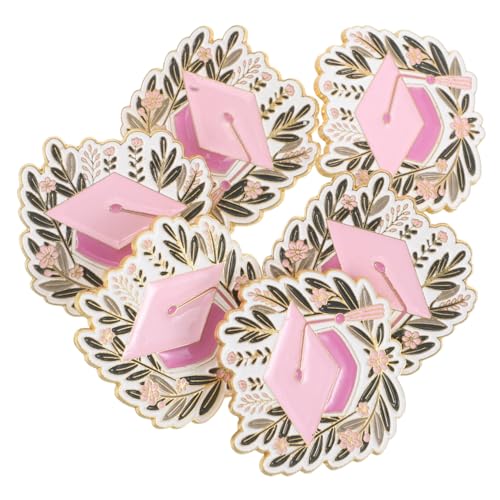 Garneck 6 Stück Teiliges Abschlussbroschen im Doktorhut Design Haltbare Vielseitige Anstecknadeln für Abschlussfeiern und Besondere Anlässe Schmuckstücke für Kleidung und Rucksäcke von Garneck