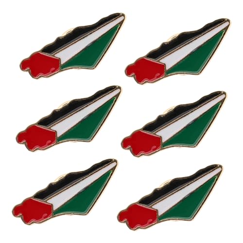 Garneck 6stücke Palästina-anstecker Mit Palästinensischer Flagge Metall-anstecknadel Für Herrenanzüge Brosche Mit Länderflagge Für Kleidung Und Hüte Garneck 6stücke Palästina-anstecker Mit Palästinensischer Flagge Metall-anstecknadel Für Herrenanzüge Brosche Mit Länderflagge Für Kleidung Und Hüte von Garneck