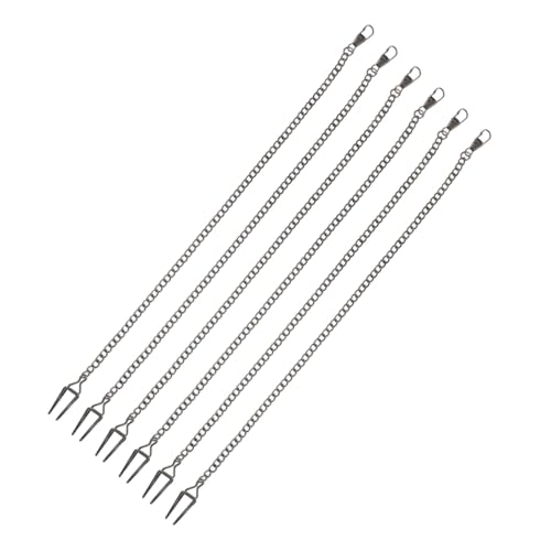 Garneck 6 Stück Teiliges Set Vintage Taschenuhrketten aus Legiertem Metall Kratzfest und Langlebig Klassisches Retro Design Kompatibel für Herren Stilvolle Accessoires für von Garneck