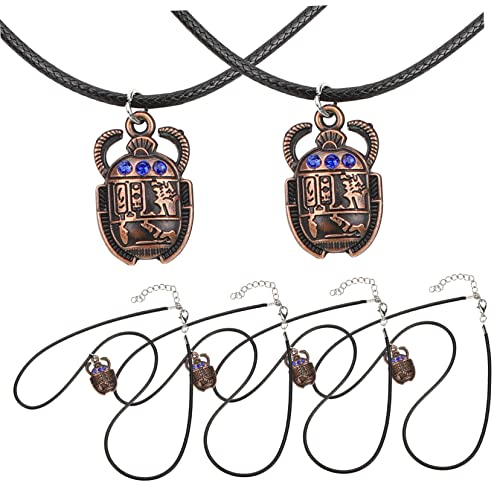Garneck Ägyptische Halskette 6 Stücke Retro Anhänger Schmuck für Männer und Frauen Vintage Halsschmuck Legierung für Partys und Besondere Anlässe von Garneck