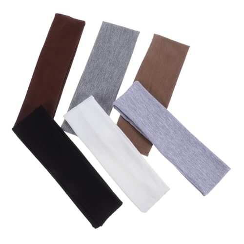 Garneck 6stücke Elastische Sport-stirnbänder Für Damen Yoga-stirnbänder Schweißabsorbierend Für Yoga Sport Laufen Fitnessstudio Fitness Haarbänder von Garneck