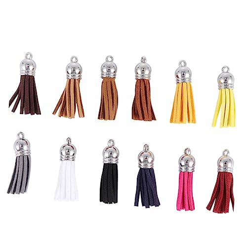 Garneck 72 Stück Teiliges Schlüsselanhänger Set Transparent Wasserfest mit Quasten Anhängern Blank Rohlinge und Schlüsselring für DIY Basteln von Taschen und Schlüsselanhängern von Garneck