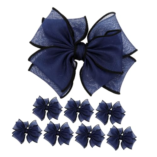 Garneck 8 Stück Teiliges Bow Schuh Charms Dunkelblau DIY Schleifen Schuhdekorationen für Damen Elegante Schleifenverzierung für High Heels und Ballerinas Leicht Anzubringen Vielseitig von Garneck