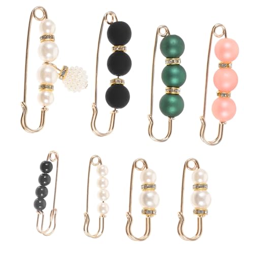 Garneck 8 Stück Teiliges Kunstperlen Brosche Taillenklemmen für Damen Hüft und Kleidungsclips zur Anpassung von Röcken und Hosen und Praktisch Garneck 8 Stück Teiliges Kunstperlen Brosche Taillenklemmen für Damen Hüft und Kleidungsclips zur Anpassung von Röcken und Hosen und Praktisch von Garneck
