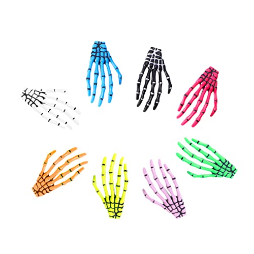Garneck 8 Stück Teiliges Skelett Hand Haarspangen Dekorative Haarklammern für Halloween Haarschmuck Farben Fluoreszierendes Gelb Blau Orange Rosa Fluoreszierendes Grün Langlebig Garneck 8 Stück Teiliges Skelett Hand Haarspangen Dekorative Haarklammern für Halloween Haarschmuck Farben Fluoreszierendes Gelb Blau Orange Rosa Fluoreszierendes Grün Langlebig von Garneck