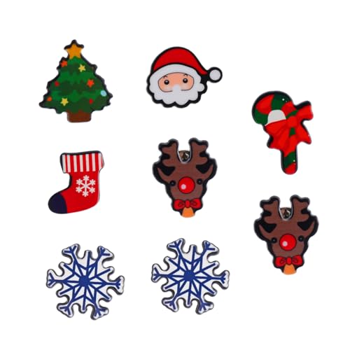 Garneck 8 Stück Teiliges Weihnachtsbroschen Cartoon Anstecknadeln mit Festliche Weihnachtsdekoration für Kleidung Party und Erwachsenen Pins für Xmas Feier von Garneck
