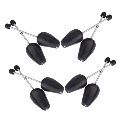 Garneck 8 Stück Verstellbarer Schuhspanner mit Automatischer Längen Breitenanpassung Kunststoff Schuhformer für Herren Sneaker Stiefel und Halbschuhe Schwarz Schuhdehner und Schuhstrecker von Garneck