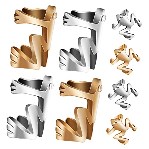 Garneck 8stücke Frosch-ohrringe Clip Damen Teenager Mädchen Ohrschmuck Ohne Bohren Passend Für Verschiedene Anlässe Wie Halloween Und Geburtstage von Garneck