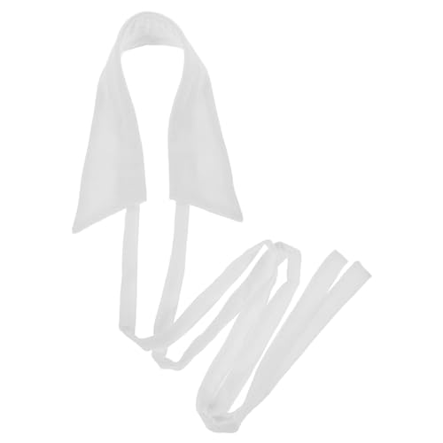 Garneck Abnehmbare Spitze Fake Collar für Damen Selbstbindender Schluppenkragen Eleganter Blusenkragen Einsatz Modisches Accessoire für Kleider und Röcke Weiße Dekorative Falsche Bluse von Garneck