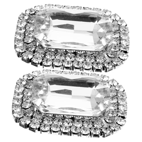 Garneck Abnehmbare Strass Schuhclips Damen Hochzeitsschuh Schnallen mit Funkelnden Steinchen Dekorative Schuhanhänger für High Heels Vielseitige Schuhdekoration für Brautschuhe und von Garneck