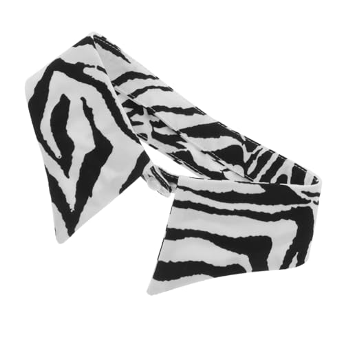 Garneck Abnehmbarer Damen Krageneinsatz Zebra Muster Chiffon Falscher Kragen Modisch Vielseitig Leicht Für Alltag Und Festliche Outfits von Garneck