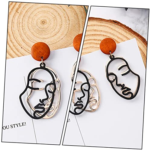 Garneck Stylischer Ohrring Mit Abstraktem Gesichtsmotiv Kreativer Ohrschmuck Aus Langlebigem Material Modischer Ohrtropfen Für Frauen Für Partys Und Besondere Anlässe Einzigartiges Design von Garneck
