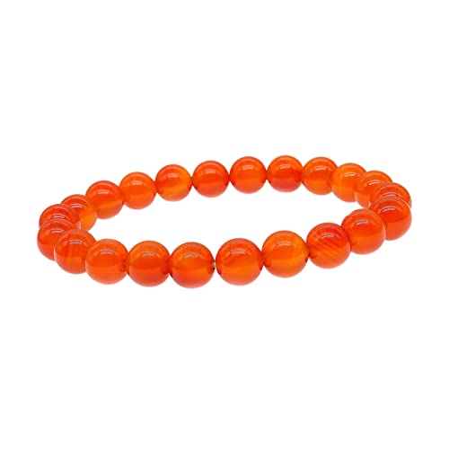 Garneck Agate Beads Armband für Roter Achat Handgelenk Schmuck Stilvolles Accessoire für Männer und Frauen Modisches zur Verliebten oder Freundschaft von Garneck