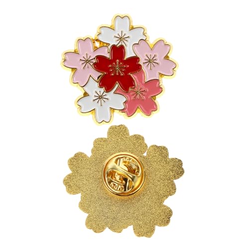 Garneck Alloy Brosche Kirschblüten Design für Frauen Süße Anstecknadel zur Dekoration von Kleidung Taschen und Accessoires Leicht und Tragbar Stilvolles Schmuckstück für von Garneck