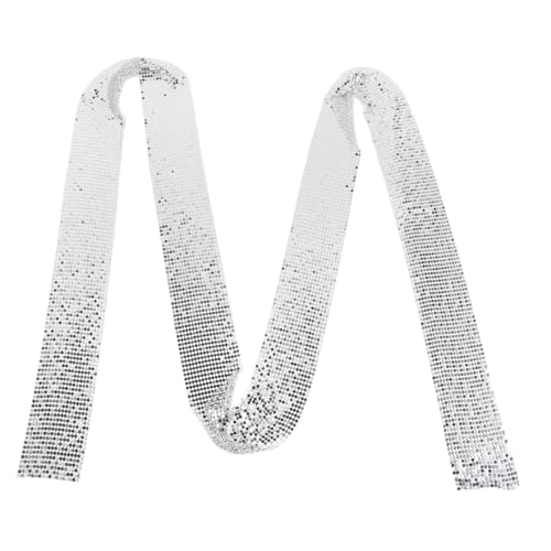 Garneck Aluminium Halskette Damen Schlicht Modisch Leichte Kette Silberfarben Langlebig Vielseitig als Schal und Schmuck von Garneck