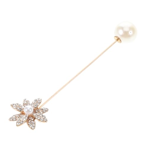 Garneck Anstecknadel mit Kunstperlen und Strass Brosche für Damen Vielseitig Einsetzbar für Anzug Mütze Schal Hochzeit und Events Robust und Zierliches von Garneck