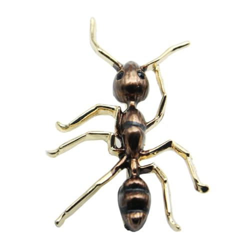 Garneck Antiker Ant Brosche Metalllegierung für Kleidung Taschen Rucksäcke und Hüte Stilvolles Tiermotiv Einzigartiges Accessoire für Damen für Freizeit und Partys von Garneck