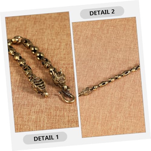 Garneck Antikes Drachenarmband Herren Vintage Schmuck Retro Kupferfarbener Handgelenkschmuck Komfortabel Langlebig Stilvolles Accessoire von Garneck