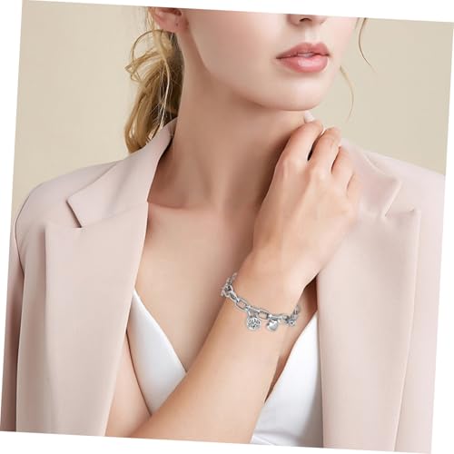 Garneck Aromatherapie Armband Damen Verstellbar Hohles Edelstahl Herz Anhänger Duft Diffusor Charm Armband mit Baumwollkern Stilvoller und Modisches Schmuckstück von Garneck