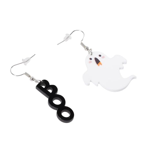 Garneck Asymmetrische Halloween Ohrringe Damen Leichte Dangle Ohrschmuck Hautfreundlich Langlebig Passend für Kostümpartys und Alltag von Garneck