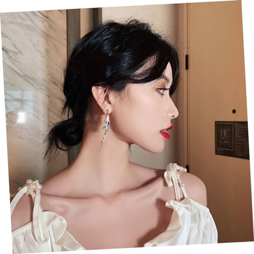 Garneck Asymmetrische Meerjungfrau Ohrringe Damen Perlen Muschel Ohrhänger mit Fransen Modischer Ohrschmuck für Party Alltag Geschenk von Garneck