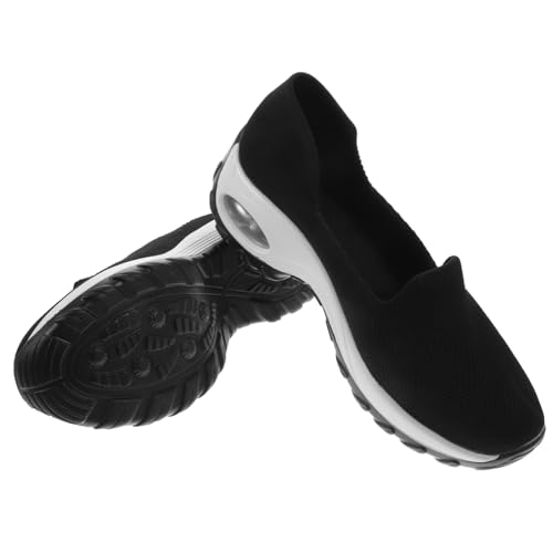 Garneck Atmungsaktive Damen Schuhe Freizeit Flach Leicht Ganzjährig Luftdurchlässiges Mesh rutschfest Geeignet für Alltag und Outdoor von Garneck