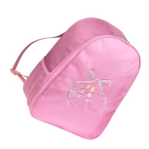 Garneck Balletttanz Bestickter Rucksack Aus Nylon Und Polyester Für Mädchen Großes Fassungsvermögen Als Balletttasche Schultertasche Oder Ballerina Rucksack Für Tanzoutfits Schuhe Und Acce von Garneck
