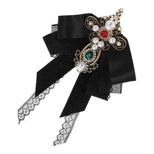 Garneck Barockstil Vintage Kreuz Brosche Damen Große Schleifen Anstecknadel Mode Elegant Für Party Festliche Outfits von Garneck
