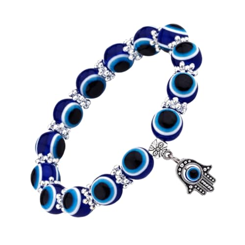 Garneck Beaded Evil Eye Armband mit Blauem Auge Modisches Schmuckaccessoire Handgefertigt Unisex Komfortabel Minimalistisches Design für Alltag Party Sport Passend für Männer und Frauen von Garneck