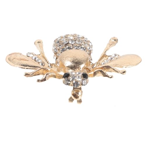 Garneck Bienenbrosche mit Strasssteinverzierung Eleganter Abzeichen Pin für Damen zur Verschönerung von Kleidung Schals und Taschen von Garneck
