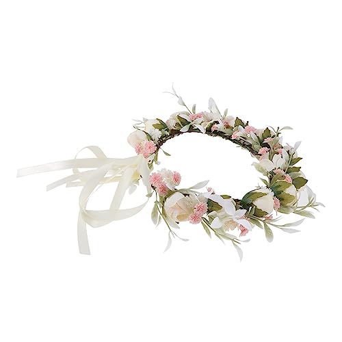 Garneck Blumenkranz Haarband für Damen Vintage Haarschmuck für Hochzeiten Partys und Fotoshootings Elegantes Accessoire Rosa für Braut und Besondere Anlässe Garneck Blumenkranz Haarband für Damen Vintage Haarschmuck für Hochzeiten Partys und Fotoshootings Elegantes Accessoire Rosa für Braut und Besondere Anlässe von Garneck