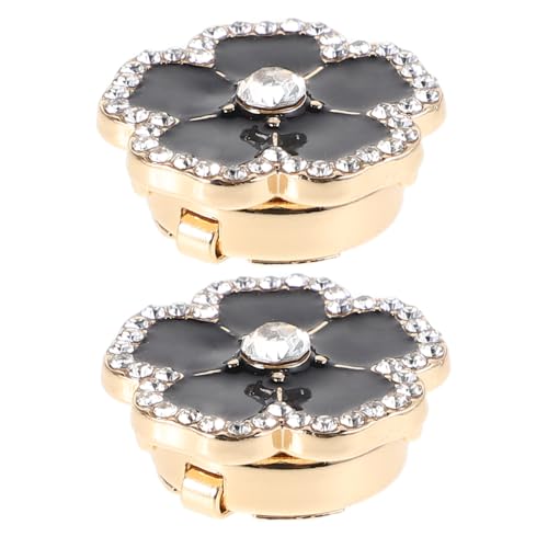 Garneck Blumige Knopfabdeckungen Manschettenknöpfe Metall für Damen Dekorative Hemdknopf Clips Abdeckung für Abendgarderobe für Dinner Hochzeit und Festliche Anlässe von Garneck